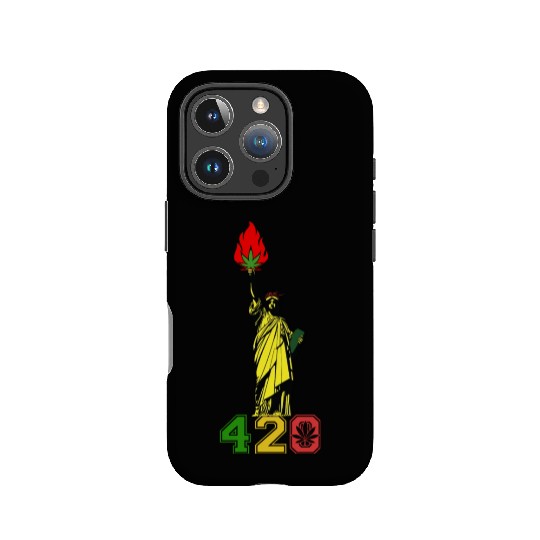 Humoristic 420 Liberty Herb Weed Marijuana Design IPhone Cases