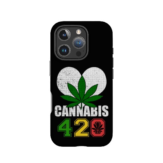 Sidesplitting 420 Love Herb Weed Marijuana Design IPhone Cases