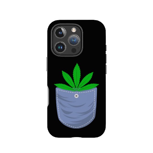Jesting 420 Pocket Of Herb Weed Marijuana Design IPhone Cases