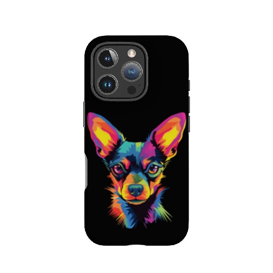 Watercolor Colorful Russian Toy Terrier IPhone Cases