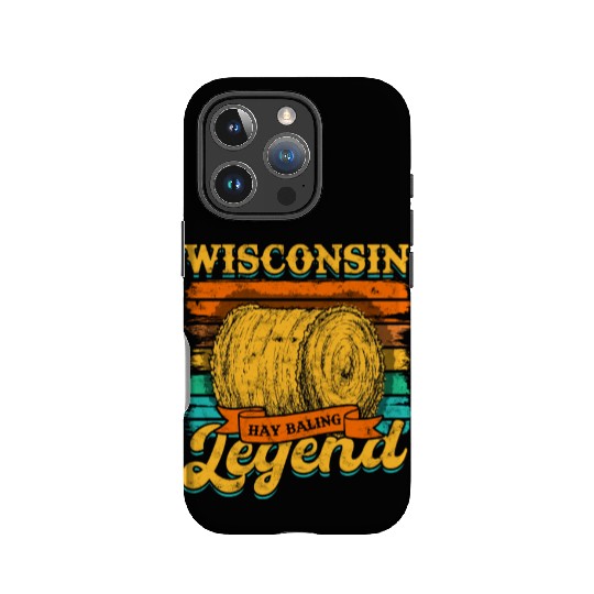 Hay Bale Farming Wisconsin Hay Baling Legend IPhone Cases