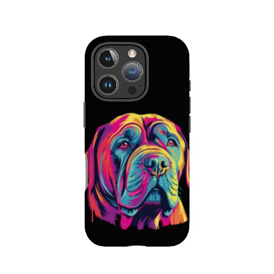 Watercolor Colorful Neapolitan Mastiff IPhone Cases