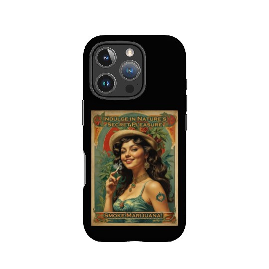 Joyful consumption marijuana IPhone Cases