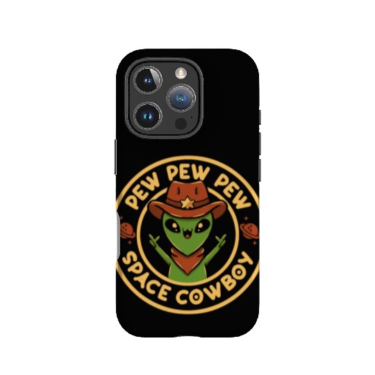 Pew pew pew space cowboy IPhone Cases