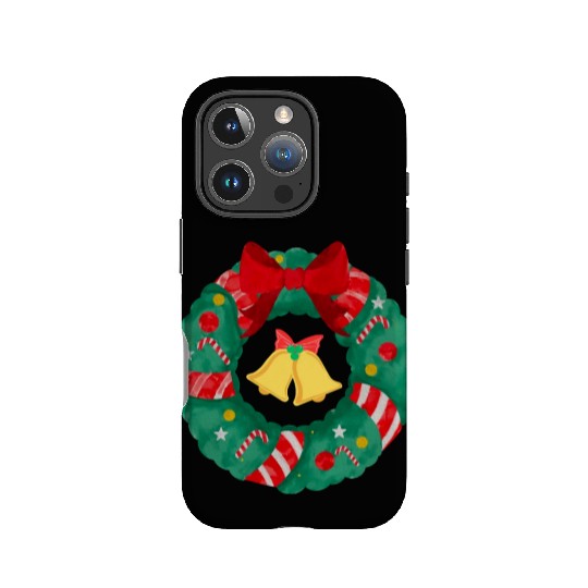Christmas Wreath with Bells IPhone Cases