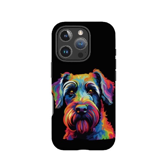Watercolor Colorful Standard Schnauzer IPhone Cases