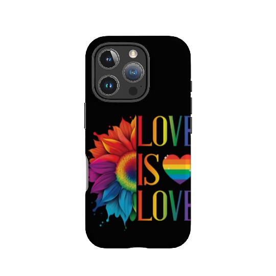 Rainbow Sunflower Love Is Love LGBT Gay Pride IPhone Cases
