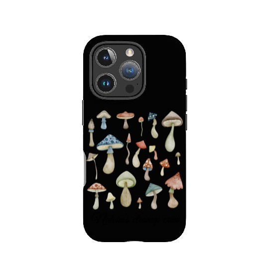 Nature’s Cleanup Crew: Watercolor Mushrooms IPhone Cases
