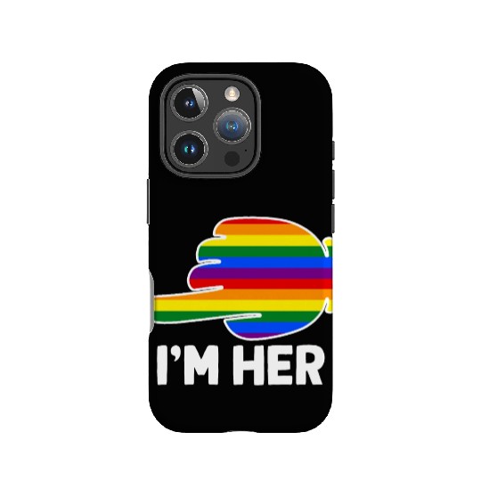 I'm Hers Rainbow Lesbian Couple Funny LGBT Pride IPhone Cases