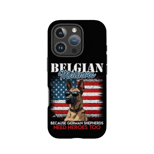 USA BELGIAN MALINOIS STEARING UP American IPhone Cases