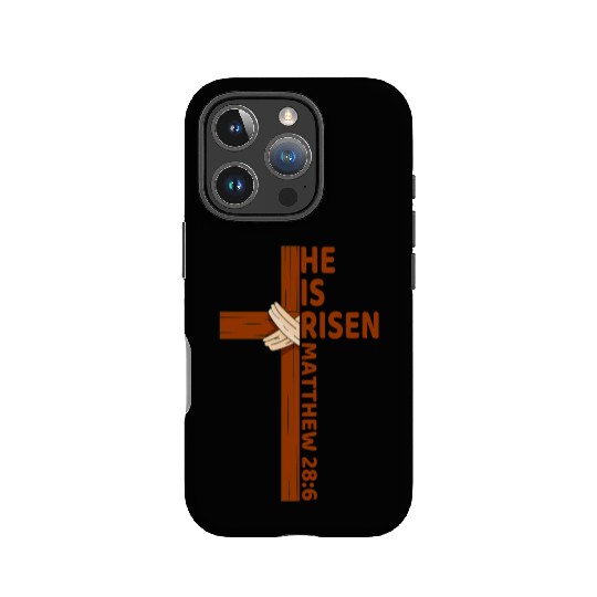 He Is Risen Matthew 28:6 Christian Easter Jesus IPhone Cases