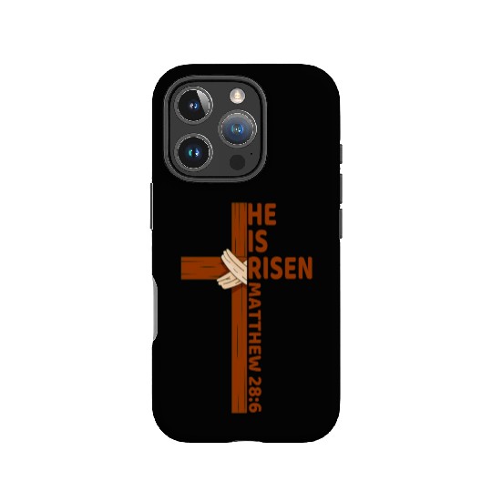 He Is Risen Matthew 28:6 Christian Easter Jesus IPhone Cases