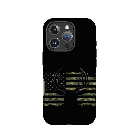 American Flag Camouflage Outdoor Antlers Deer IPhone Cases