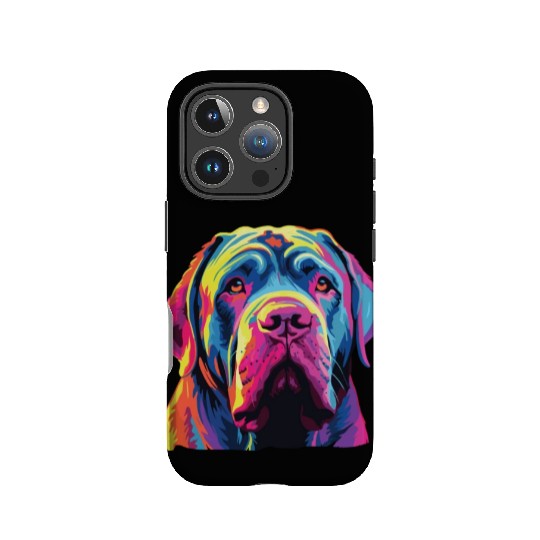 Watercolor Colorful Neapolitan Mastiff IPhone Cases