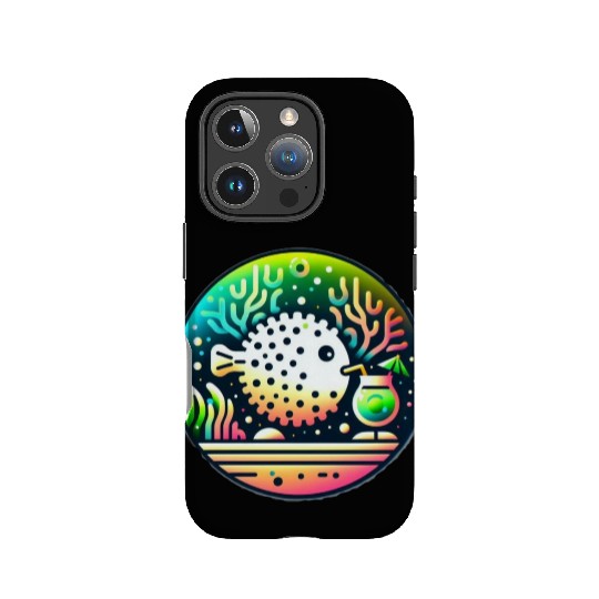 Drunk Puffer Fish IPhone Cases