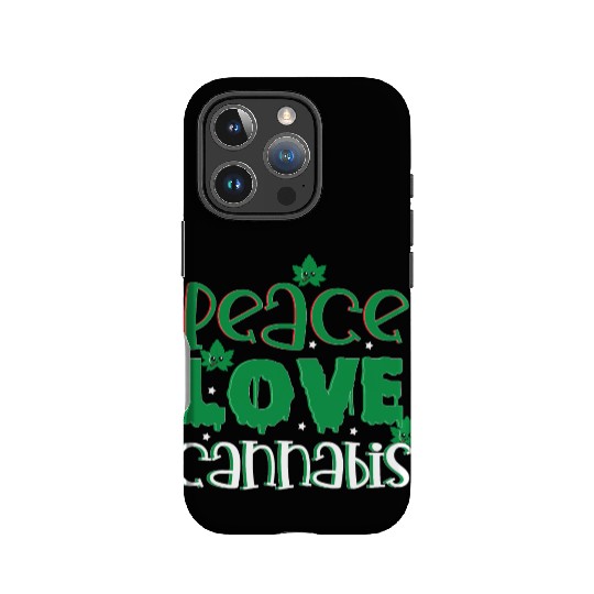 Peace Love Cannabis IPhone Cases