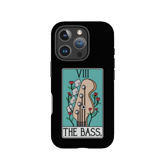 Bass Guitar Tarot Card Funny - Rock and Roll IPhone Cases