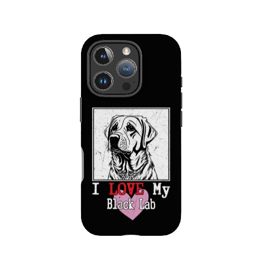 I Love My Black Lab Owner Labrador Retriever IPhone Cases