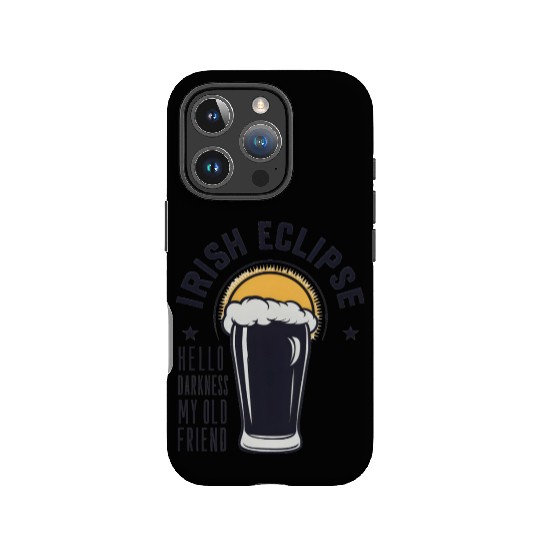 Irish Solar Eclipse - Hello Darkness My Old Friend IPhone Cases