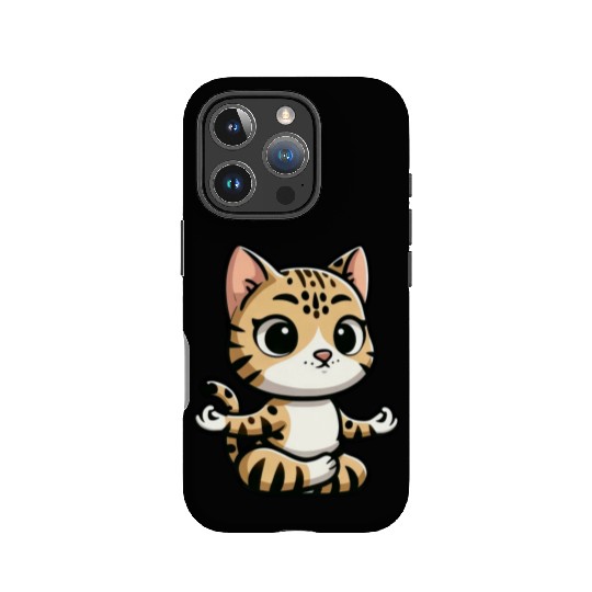Bengal Cat Yoga & Meditation Calm IPhone Cases