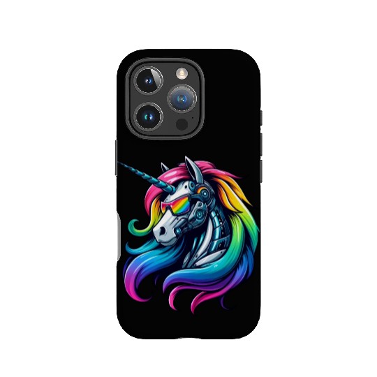 Cool Cyborg Unicorn Rainbow IPhone Cases