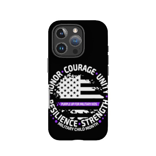 Purple Up for Military Kid Us Flag Cool Military IPhone Cases