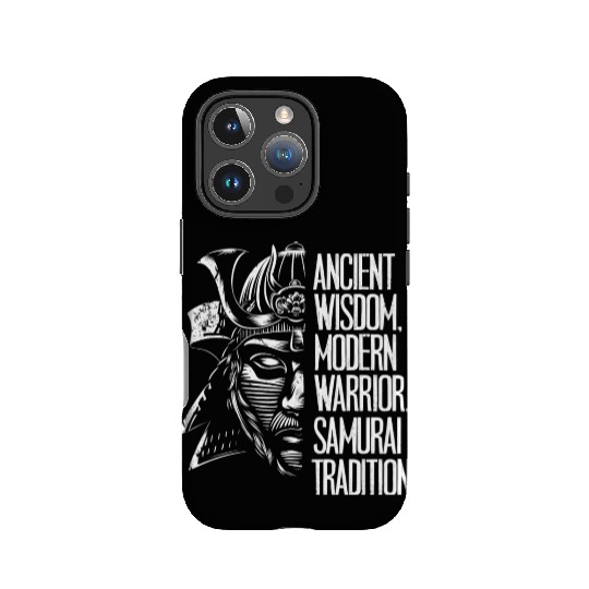 Black And White Samurai IPhone Cases