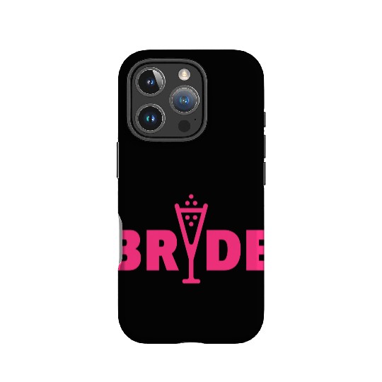 Bride Bubbly (Hen Night Bachelorette Party Pink) IPhone Cases