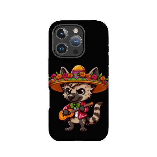 Cinco de Mayo Hyena Mariachi Guitar IPhone Cases