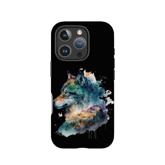Wolf Print, Cosmic Wolves, Animal Print, Cosmos IPhone Cases