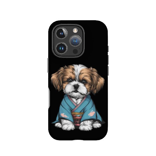 Shih Tzu In Kimono IPhone Cases