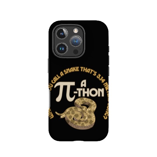 Pi-thon Math Pun Funny Snake Mathematics Meme IPhone Cases