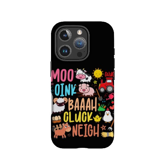 Farm Animals Sounds Oink Baa Neigh Cluck Moo IPhone Cases