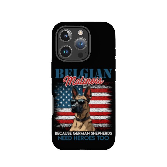 USA BELGIAN MALINOIS STEARING UP American IPhone Cases