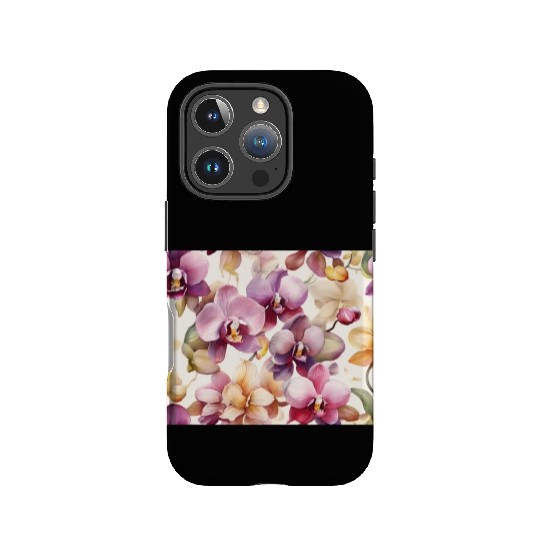 Sweet Watercolor Orchid Art IPhone Cases