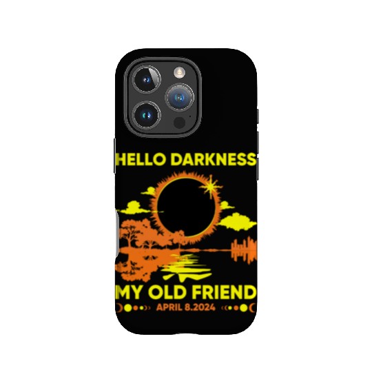 Hello Darkness My Old Friend - April 8th 2024 IPhone Cases