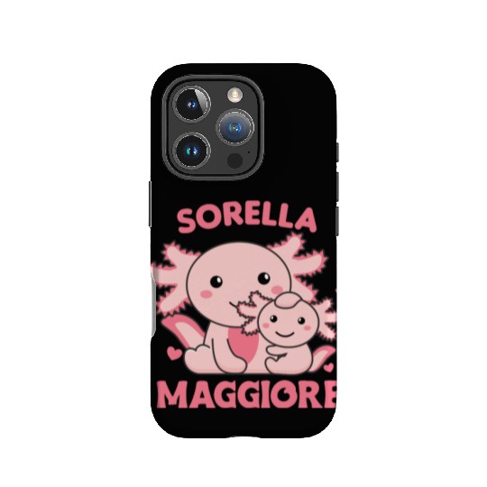 I Will Be Big Sister 2022 For Siblings axolotl IPhone Cases