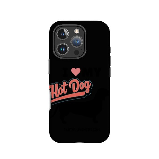 Dachshund Dog Lover Gift IPhone Cases Love My Hot Dog