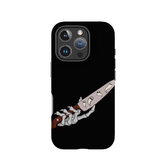 Skeleton Hand with Ghostly Dagger Theme IPhone Cases