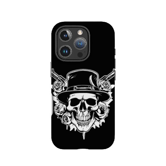 Skeleton Roses Guitar Guns Skull Roses IPhone Cases