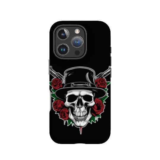 Skeleton Roses Guitar Guns Skull Roses IPhone Cases