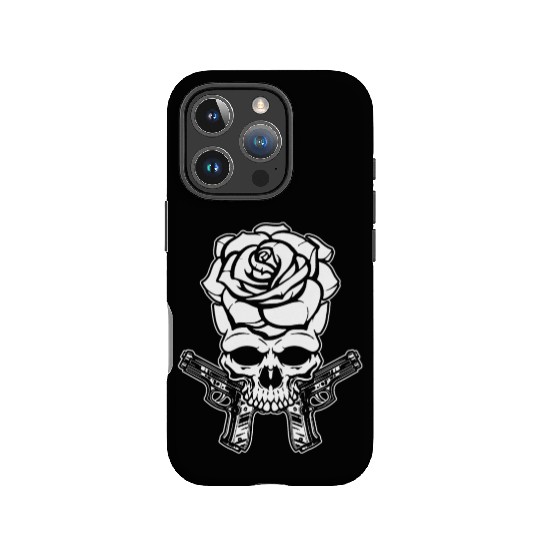 Skeleton Roses Guitar Roses Skull Guns IPhone Cases