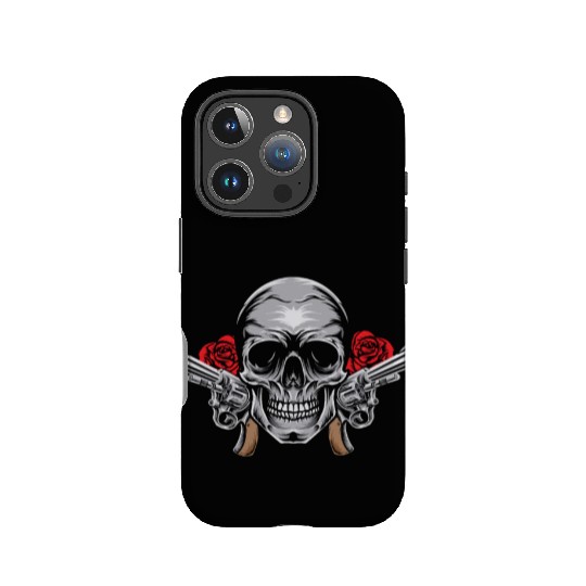 Skeleton Roses Guitar Skull Roses Guns IPhone Cases