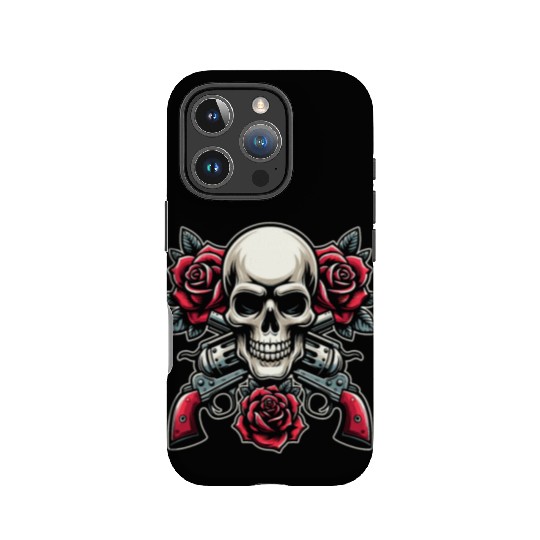 Skeleton Roses Guitar Roses Skull Guns IPhone Cases
