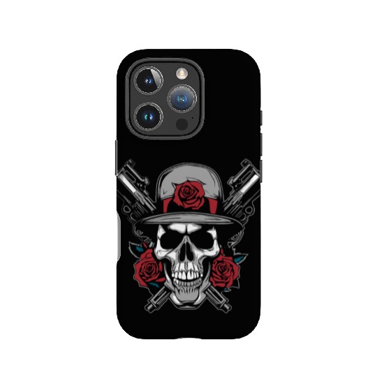 Skeleton Roses Guitar Skull Roses Guns IPhone Cases