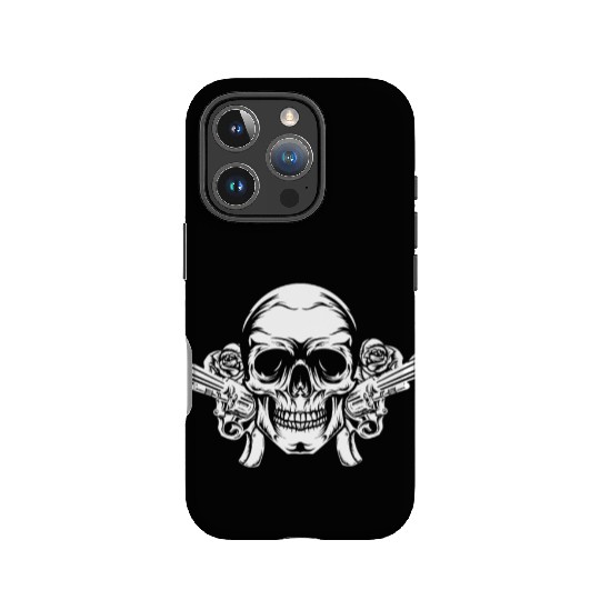 Skeleton Roses Guitar Skull Roses Guns IPhone Cases