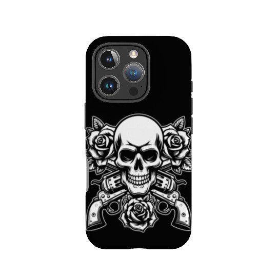 Skeleton Roses Guitar Roses Skull Guns IPhone Cases