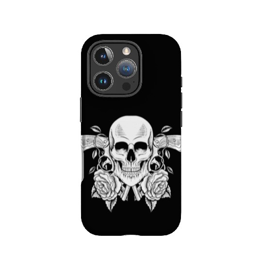 Skeleton Roses Guitar Guns Skull Roses IPhone Cases