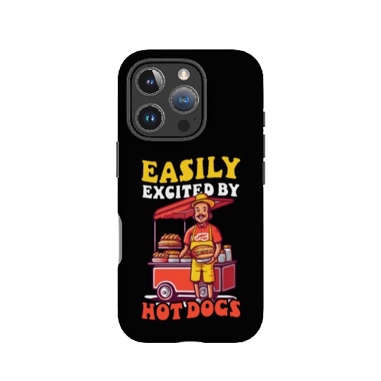 Hot Dog Excited By Hot Dogs Vendor IPhone Cases