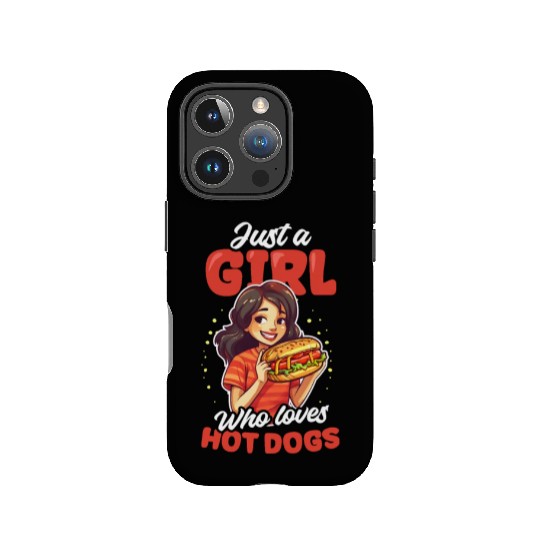 Hot Dog Girl Who Loves Hot Dog IPhone Cases
